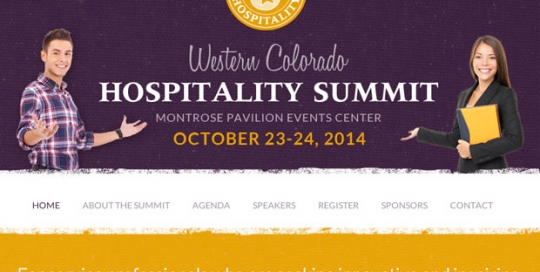 Western Colorado Hospitality Summit design by Treefeather Creative