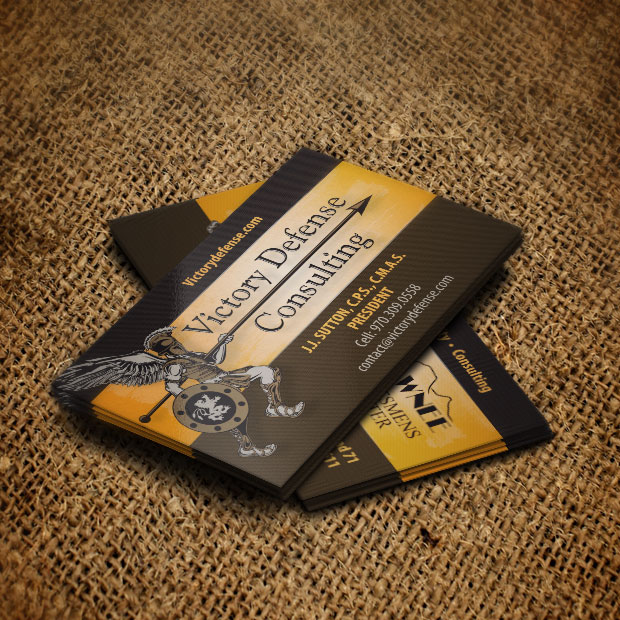 Victory Defense Consulting Business Card Design