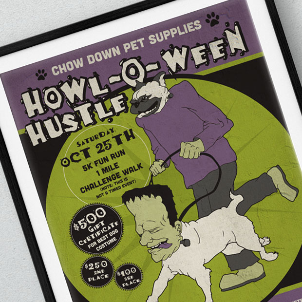 chow-down-howl-o-ween-hustle-poster-design